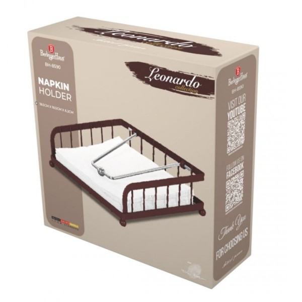 ТРИМАЧ ДЛЯ СЕРВЕТОК З ЗАТИСКАЧЕМ BERLINGER HAUS BH-8590 LEONARDO