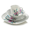 LEA LAVENDER Komplet obiadowy 16cz. kubek 370ml/miska 500ml 17/19,5/25,5cm