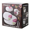 LEA LAVENDER Komplet obiadowy 16cz. kubek 370ml/miska 500ml 17/19,5/25,5cm