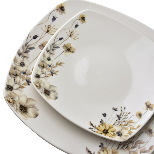 LEA PRIME Komplet obiadowy 18cz. miska 500ml 16,5cm/18cm/24cm