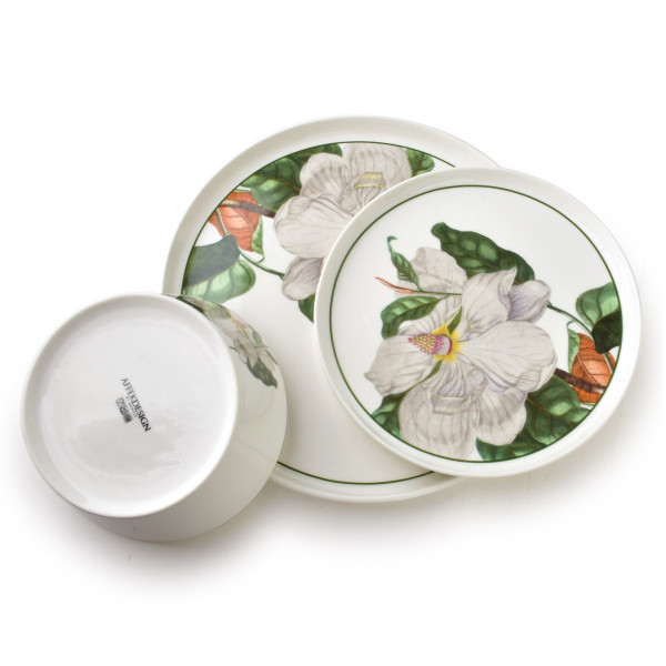 LEA TREE Komplet obiadowy 18części26cm obiad/21cm deser/15cm miska