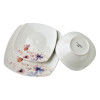 LEA DELICATE Komplet obiadowy 18części miska 16cm 500ml/18cm/24cm