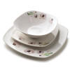 LEA PINK Komplet obiadowy 18części miska 16,5cm 500ml/18cm/24cm