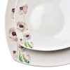 LEA PINK Komplet obiadowy 18części miska 16,5cm 500ml/18cm/24cm