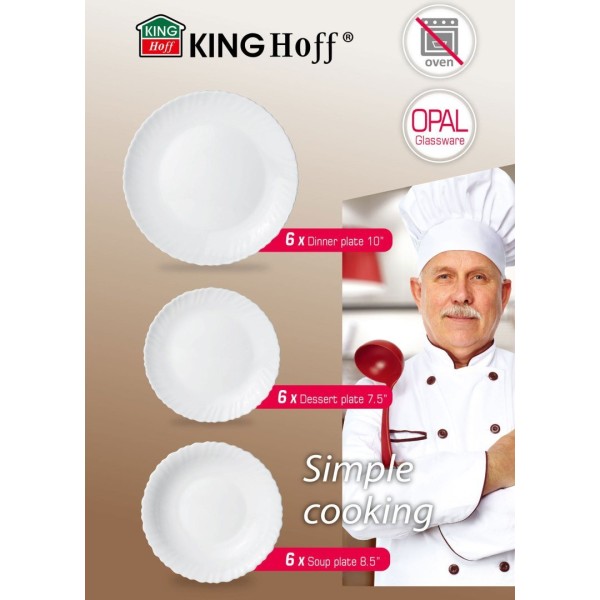 Serwis obiadowy Kinghoff KH-1875 (18 elementów)