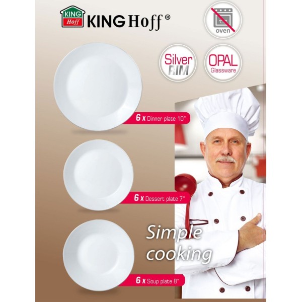 Serwis obiadowy Kinghoff KH-1877 (18 elementów)
