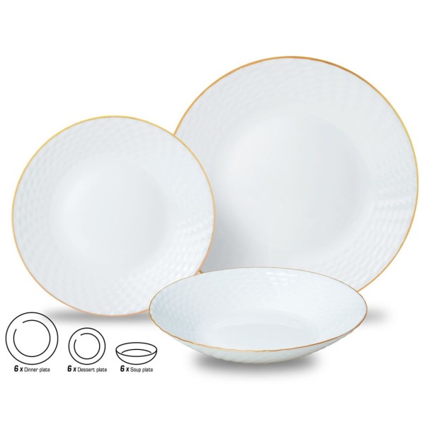 Serwis obiadowy Kinghoff KH-1876 (18 elementów)