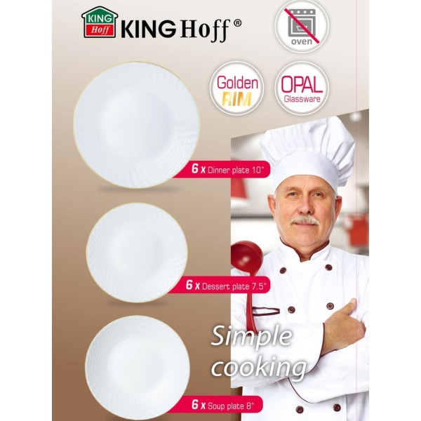 Serwis obiadowy Kinghoff KH-1876 (18 elementów)