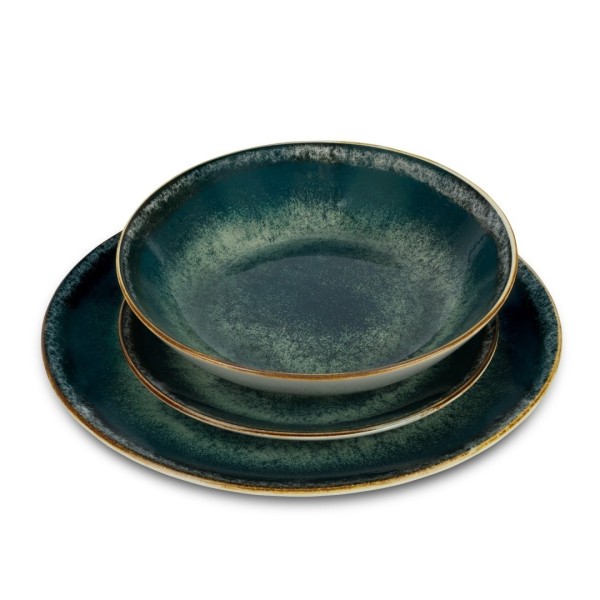 Набір посуду BerlingerHaus BH-10300 Matte Green Collection, 18 предметів