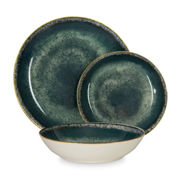 Набір посуду BerlingerHaus BH-10300 Matte Green Collection, 18 предметів