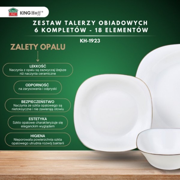 Serwis obiadowy Kinghoff KH-1923 (18 elementów)