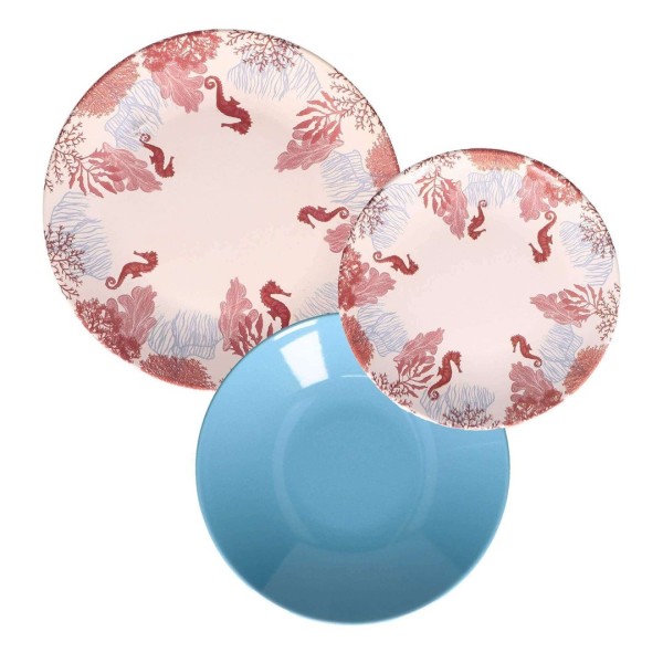 Serwis obiadowy Rose&Tulipani SEABED (dla 6 osób)