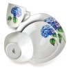 LEA PURPLE Komplet obiadowy 16cz.  kubek 370ml/miska 500ml 17/19,5/25,5cm