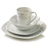 LEA MINI Komplet obiadowy 16cz.  kubek 370ml/miska 500ml 17/19,5/25,5cm