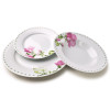 LEA MALLOW Komplet obiadowy 18 elementów 21,8cm/19,2/27cm talerz zupa 220ml