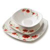 LEA POPPY Komplet obiadowy 18części miska 500ml 16,5cm/18cm/24cm