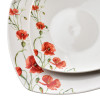 LEA POPPY Komplet obiadowy 18części miska 500ml 16,5cm/18cm/24cm