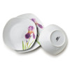 LEA IRIS Komplet obiadowy 18cz. miska 500ml 16,5/19,5/22cm