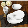 MAGNOLIA Komplet obiadowy 16 cz.  kubek 370ml/miska 500ml 17/19,5/25,5cm