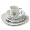 MAGNOLIA Komplet obiadowy 16 cz.  kubek 370ml/miska 500ml 17/19,5/25,5cm