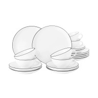 Serwis do herbaty Seltman Weiden LIDO BLACK LINE (6 osób)