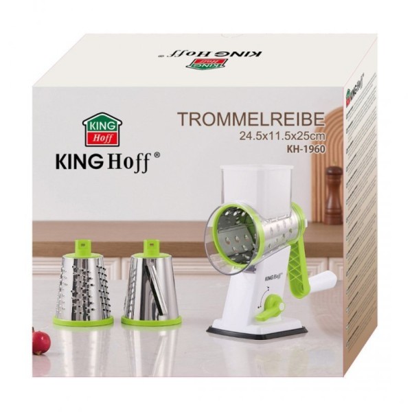Tarka bębnowa do warzyw i sera Kinghoff KH-1960 (metalowa)