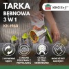 Tarka bębnowa do warzyw i sera Kinghoff KH-1960 (metalowa)