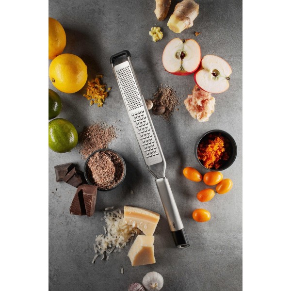 Wąska tarka podwójna Gefu PRIMELINE (stal nierdzewna)