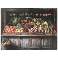 Aria Deska szklana 40x30cm warzywa i owoce