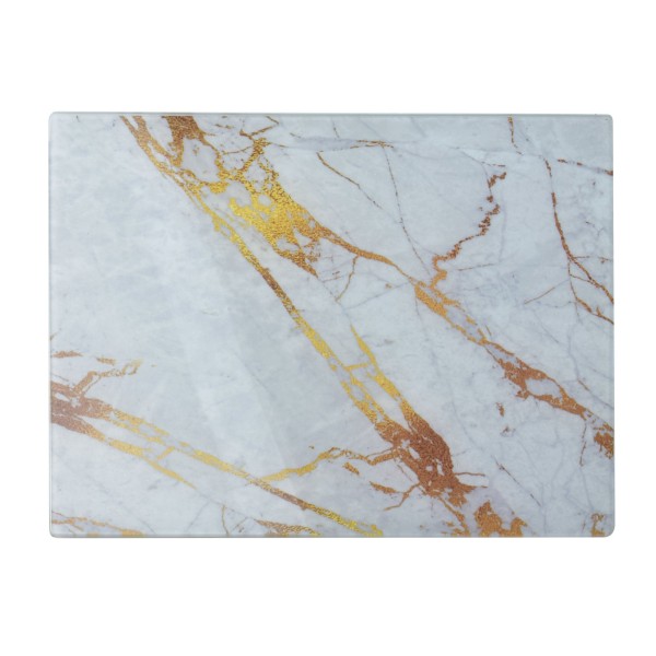 Aria Deska szklana 40x30cm marmur