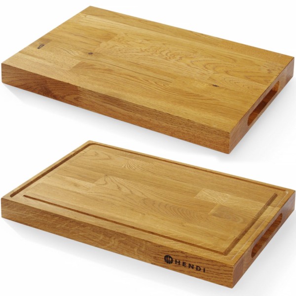 Дубова сервірувальна дошка 42x28 см, товщина 4 см