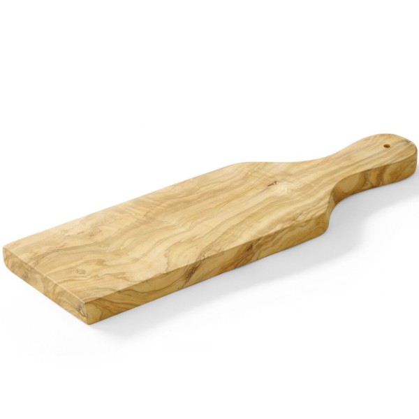 Дошка для подачі з оливкового дерева з ручкою 350 x 120 x 18 мм - Hendi 505243