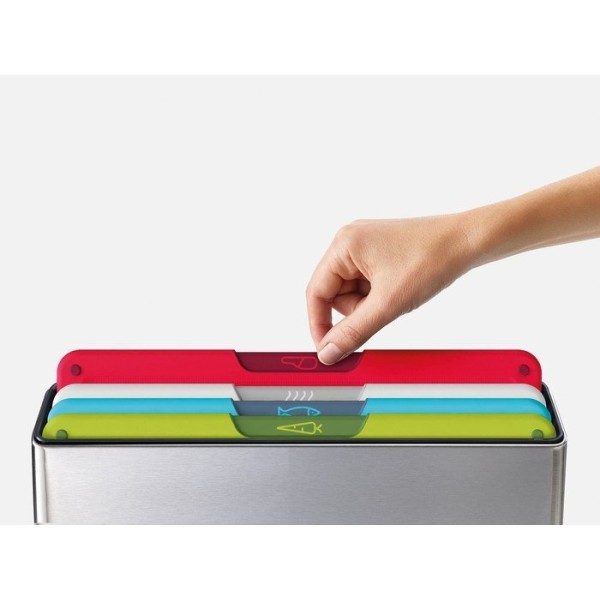 JJ-Набір із 4 дощок у підставці з 5 предметів. Срібне фоліо.