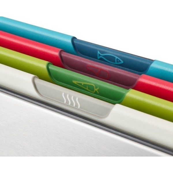 JJ-Набір із 4 дощок у підставці з 5 предметів. Срібне фоліо.