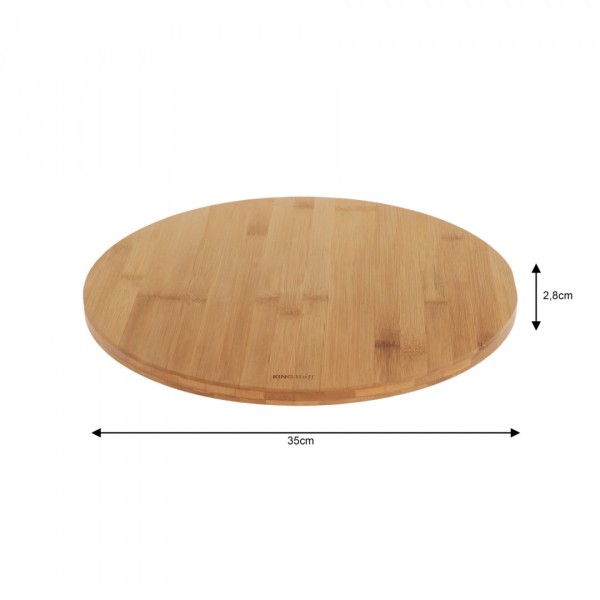 БАМБУКОВИЙ ФОРМУЛЮ ДЛЯ ПІЦИ 35 см ПОВОРОТНИЙ KINGHOFF KH-1566