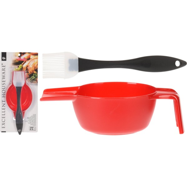 Pędzel kuchenny Mondex 200ml ANTHACIT (200 ml)