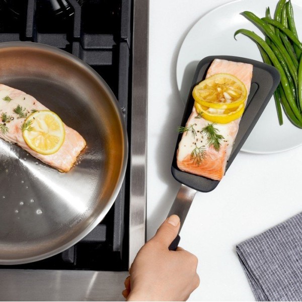 Силіконовий шпатель OXO L, чорний, гарне захоплення