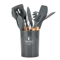 НАБІР З 12 КУХОННИХ ПРЕДМЕТІВ У ПІДСТАВЦІ E-6289