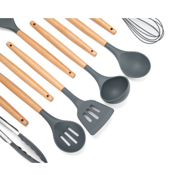 НАБІР З 12 КУХОННИХ ПРЕДМЕТІВ У ПІДСТАВЦІ E-6289