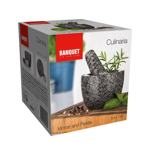 ГРАНІТНА КУХОННА СТУПА 9,5см BANQUET CULINARIA