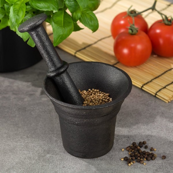 Чавунна ступка KiNGHOFF Ø10,5 см KH-1196