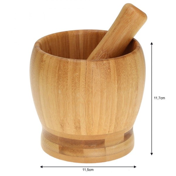 БАМБУКОВА СТУПА 11,5см KINGHOFF KH-1617