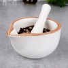 Moździerz kuchenny EH EXCELLENT HOUSEWARE 259320 (ceramiczny, biały)