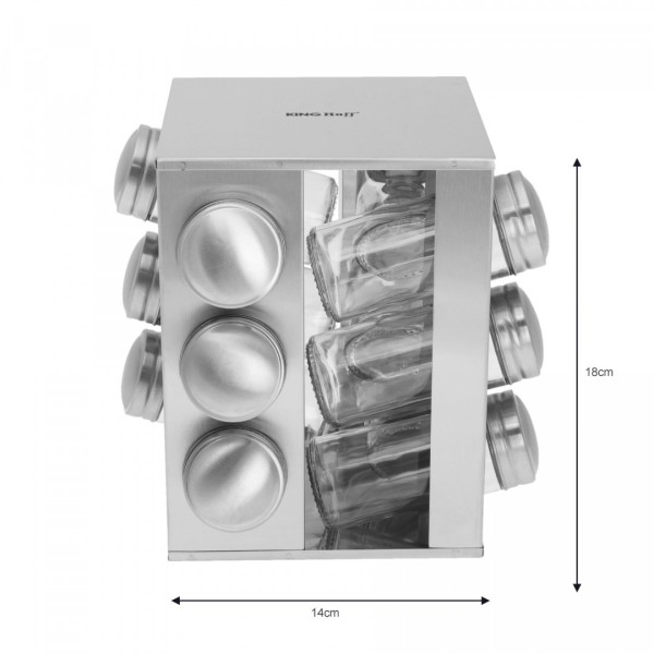 Zestaw pojemników na przyprawy Kinghoff KH-4008 (13 elementów)