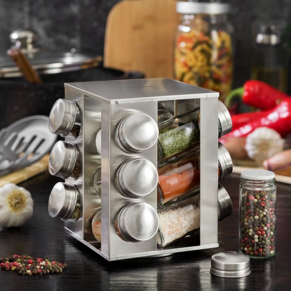 Zestaw pojemników na przyprawy Kinghoff KH-4008 (13 elementów)
