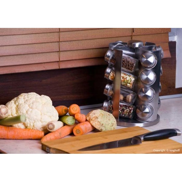 Komplet pojemników na przyprawy Kinghoff KH-4006 (17 elementów)
