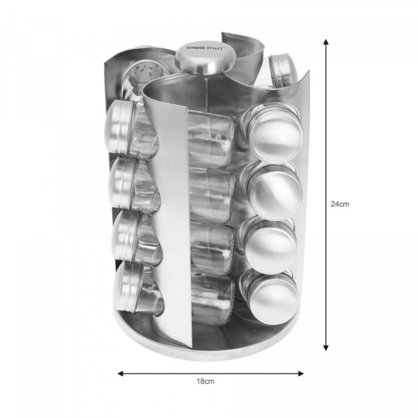 Komplet pojemników na przyprawy Kinghoff KH-4006 (17 elementów)