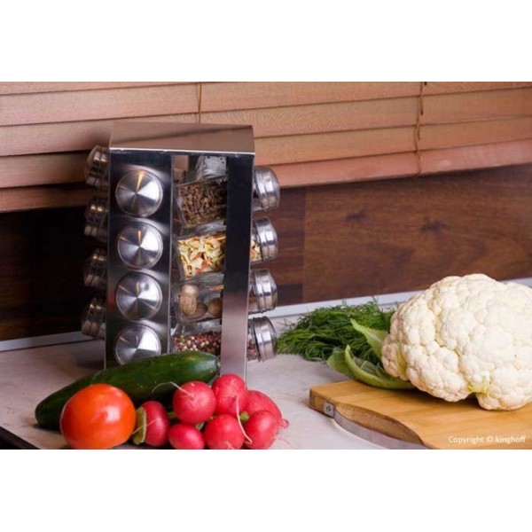 Komplet pojemników na przyprawy Kinghoff KH-4007 (17 elementów)