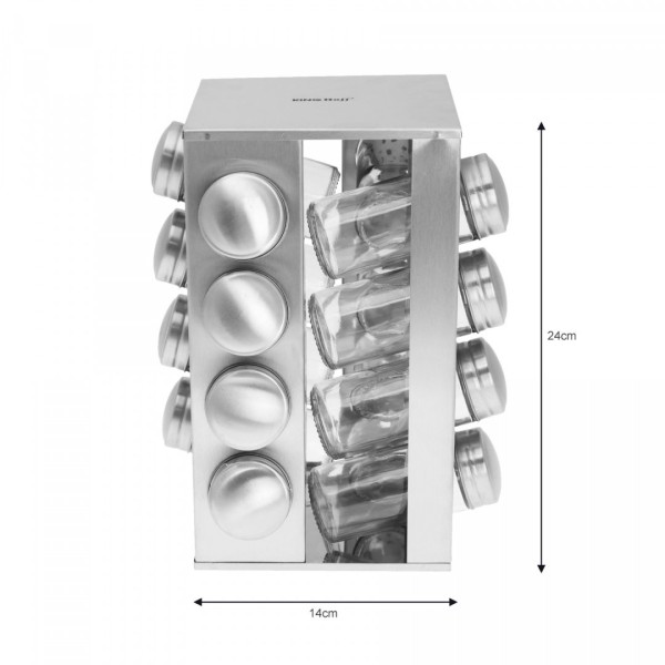 Komplet pojemników na przyprawy Kinghoff KH-4007 (17 elementów)