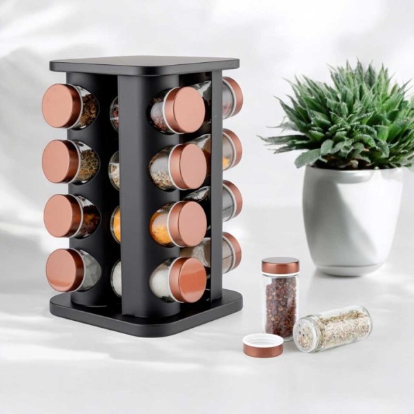 Stojak obrotowy na przyprawy ELITEHOFF E-8256 (16 pojemników)